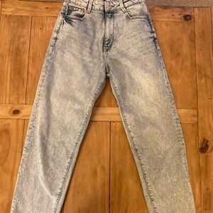 Zara high rise straight leg jeans